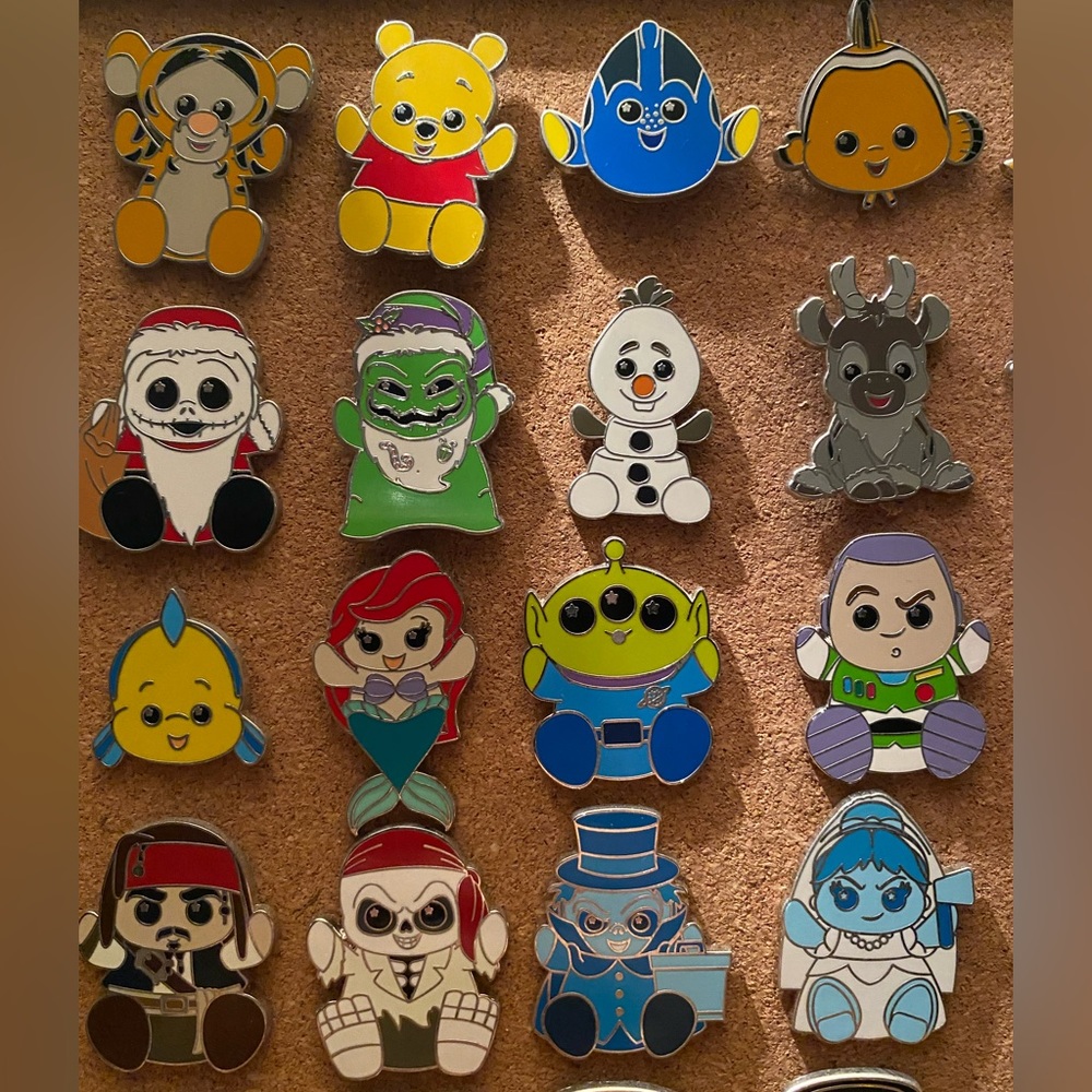 Disney Parks Wishables Series 1 Pin Set Authentic!!!